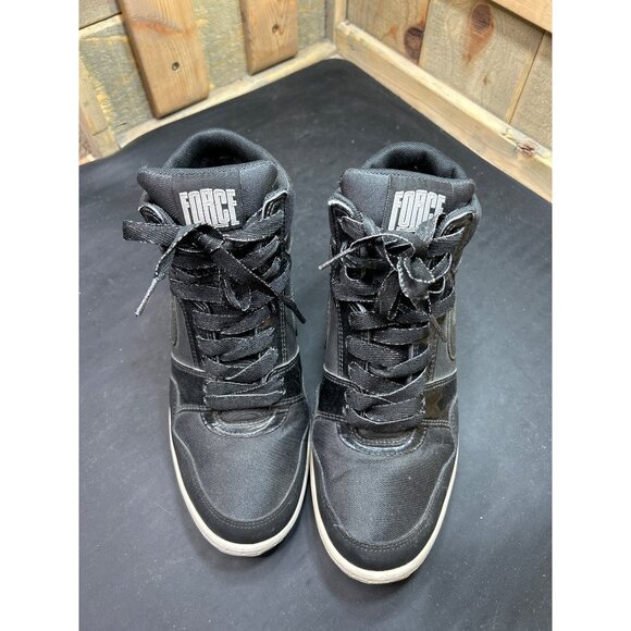 Nike Force Dunk Sky Hi Hidden Wedge Heel Black White High 629746-001 Womens 8 - Picture 4 of 10